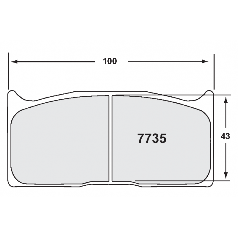 Endurance compound with less wear. Race brake pads - F3 Brembo caliper (F/R)
Mitsubishi Evo Group N
rear pad